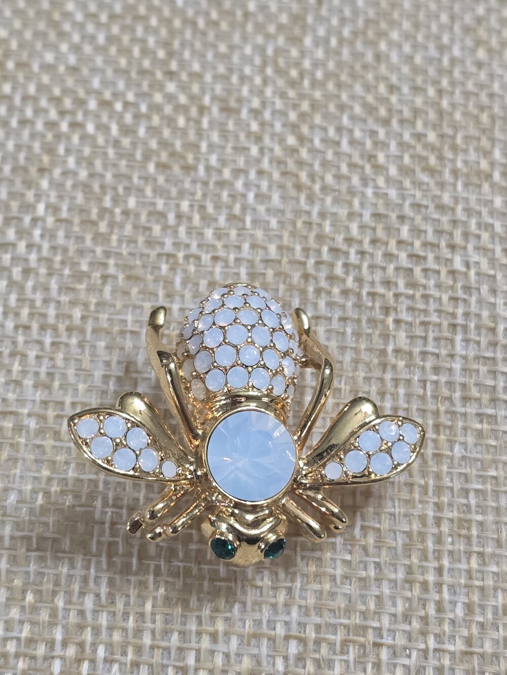 Vintage Joan Rivers Opal Bee October Birthday Brooch - Picture 10 of 14